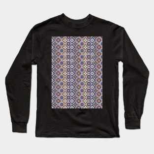 Portuguese Tile Pattern Long Sleeve T-Shirt